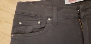 Jeans Uomo Bull Denim Stretch Regular Fit Grigio Nero - Carrera