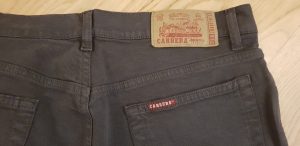 Jeans Uomo Bull Denim Stretch Regular Fit Grigio Nero - Carrera